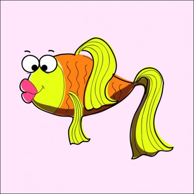 Art. 987q - Quadro in plexiglass stampa brillante "Pesce"