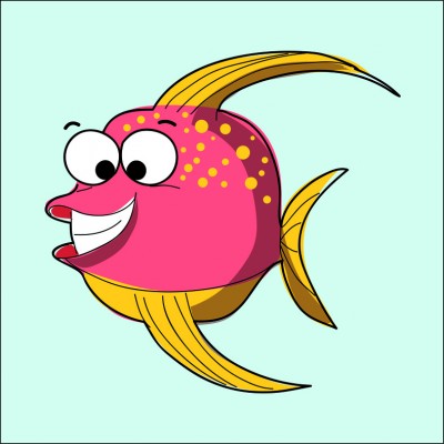 Art. 996q - Quadro in plexiglass stampa brillante "Pesce"