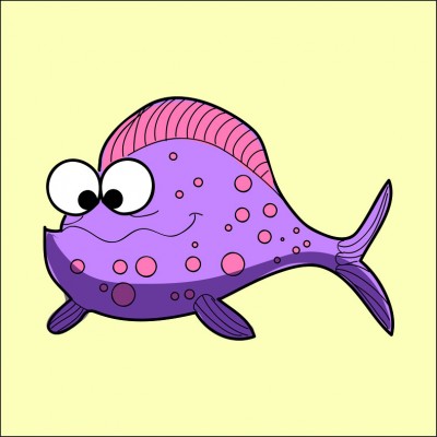 Art. 999q - Quadro in plexiglass stampa brillante "Pesce"