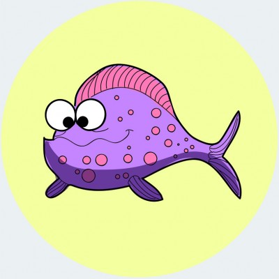 Art. 999t - Quadro in plexiglass stampa brillante "Pesce"