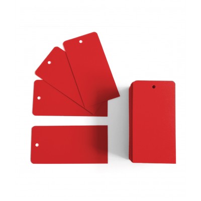 Art. 2503 - cartellini in plastica antistrappo STAMPATI per Edilizia, Ferro, Vivai - 5x10 CM, sp. 0.5 mm