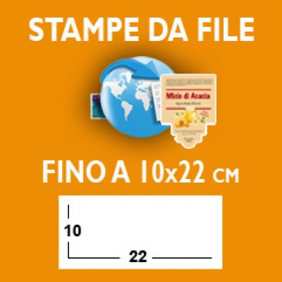 ETICHETTE - Formato fino a 10x22 cm