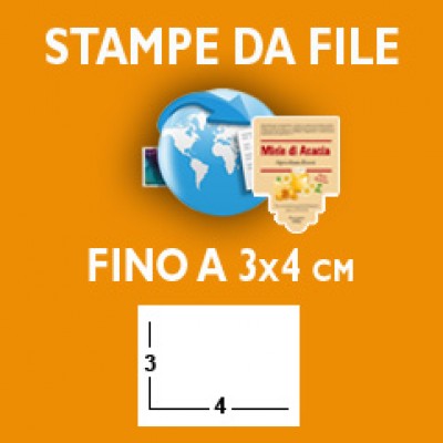 ETICHETTE - Formato fino a 3x4 cm