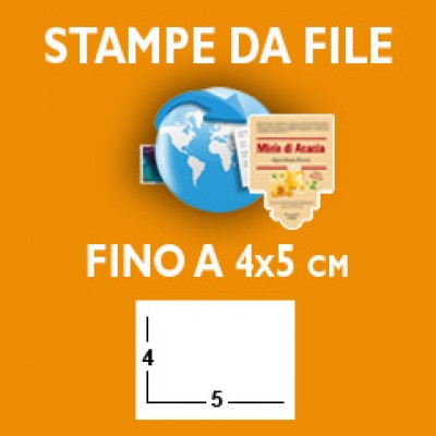 ETICHETTE - Formato fino a 4x5 cm