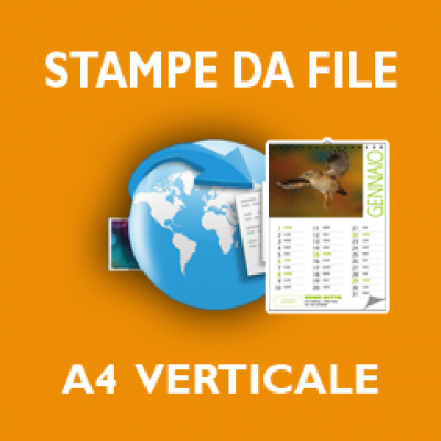 CALENDARIO A4 vert - 7 fogli avanti e retro - rilegatura in alto