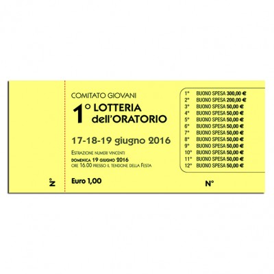 Art. 2092 - Biglietti lotteria