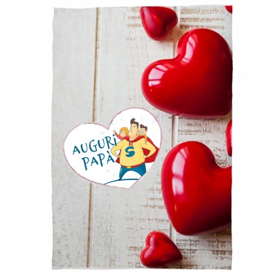Plaid Cuori con personalizzazione